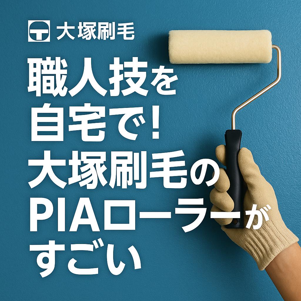 職人技を自宅で！大塚刷毛のPIAローラーがすごい