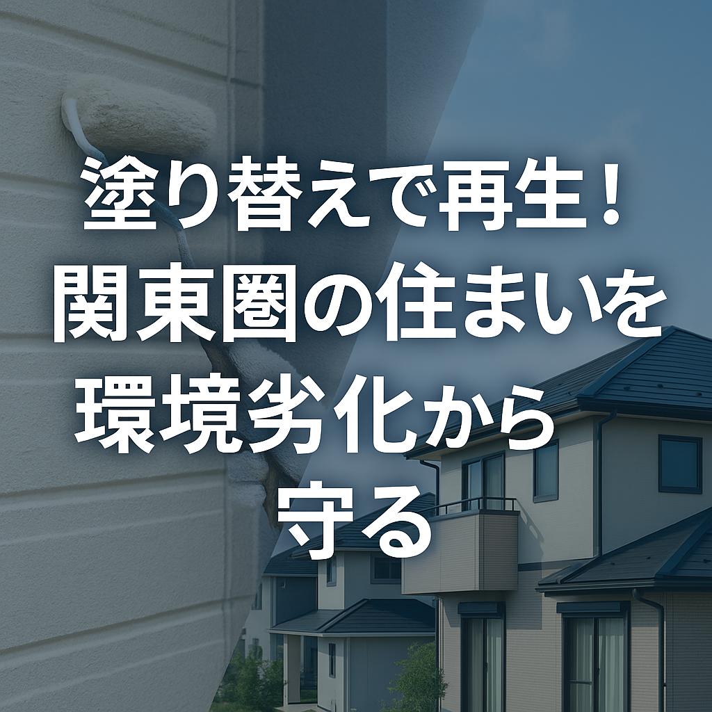 塗り替えで再生！関東圏の住まいを環境劣化から守る