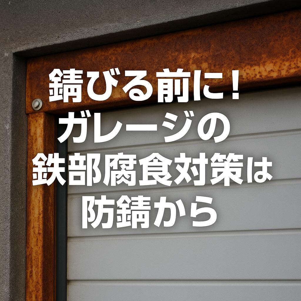 錆びる前に！ガレージの鉄部腐食対策は防錆から