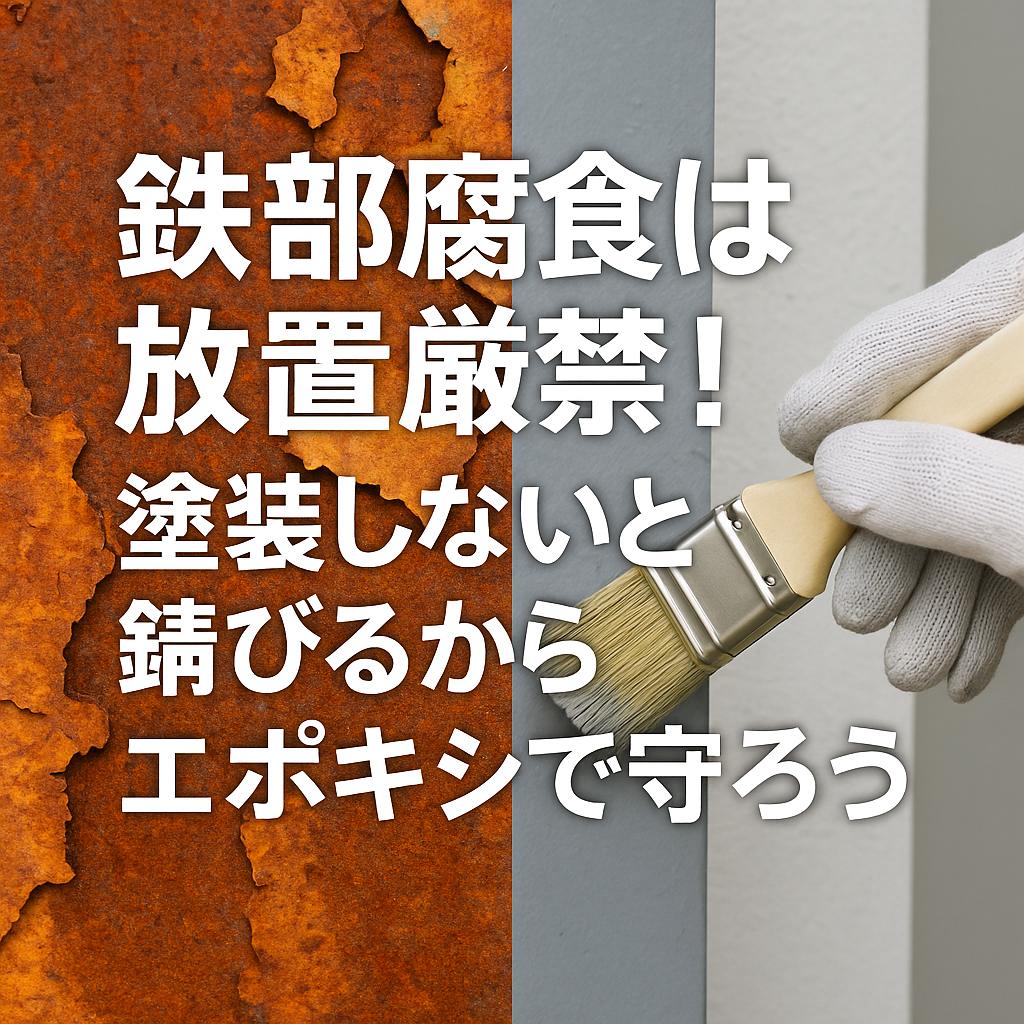 鉄部腐食は放置厳禁！塗装しないと錆びるからエポキシで守ろう
