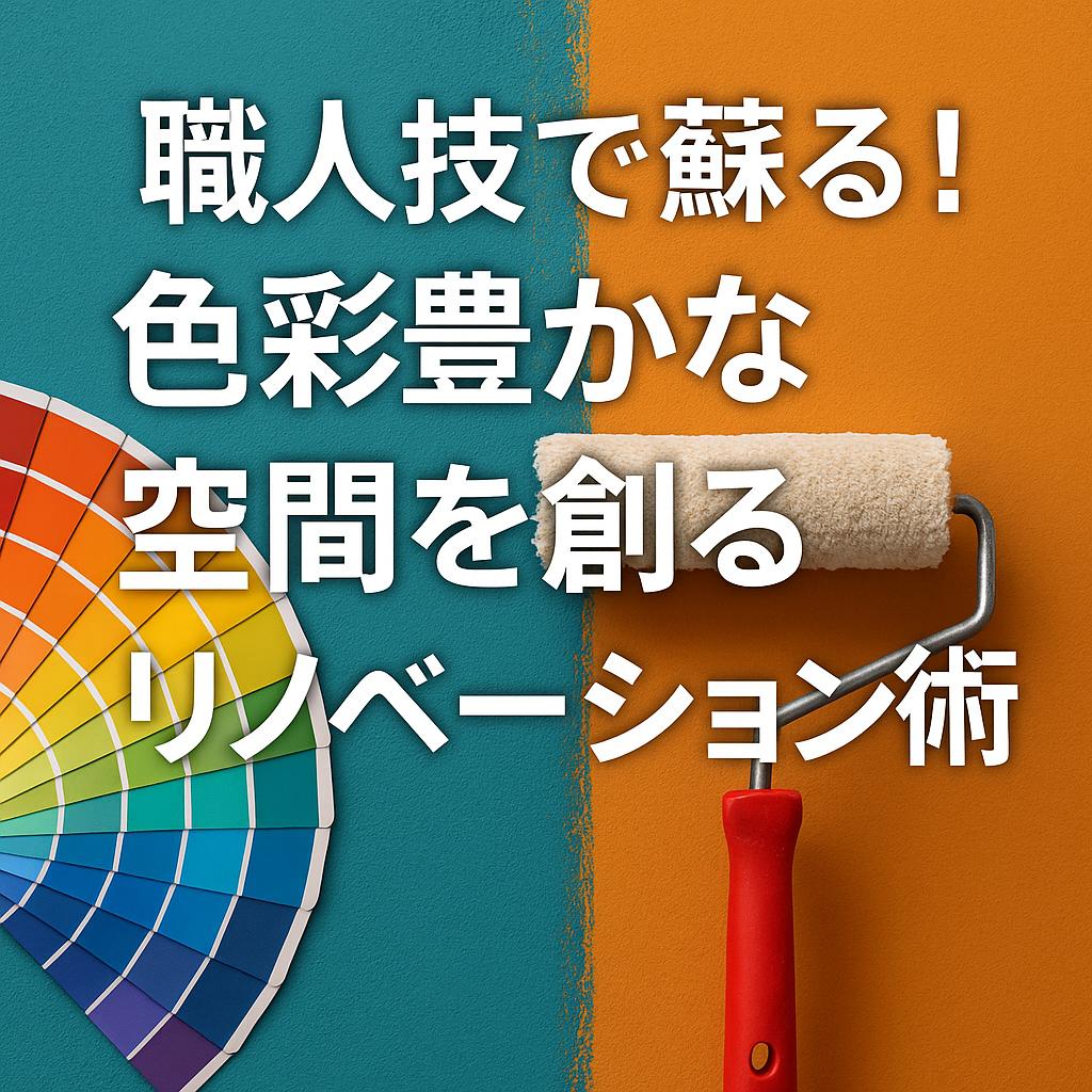 職人技で蘇る！色彩豊かな空間を創るリノベーション術