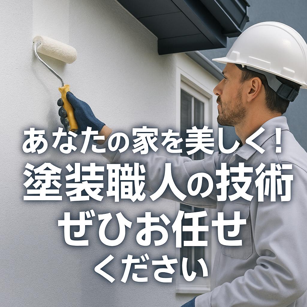 あなたの家を美しく!塗装職人の技術、ぜひお任せください