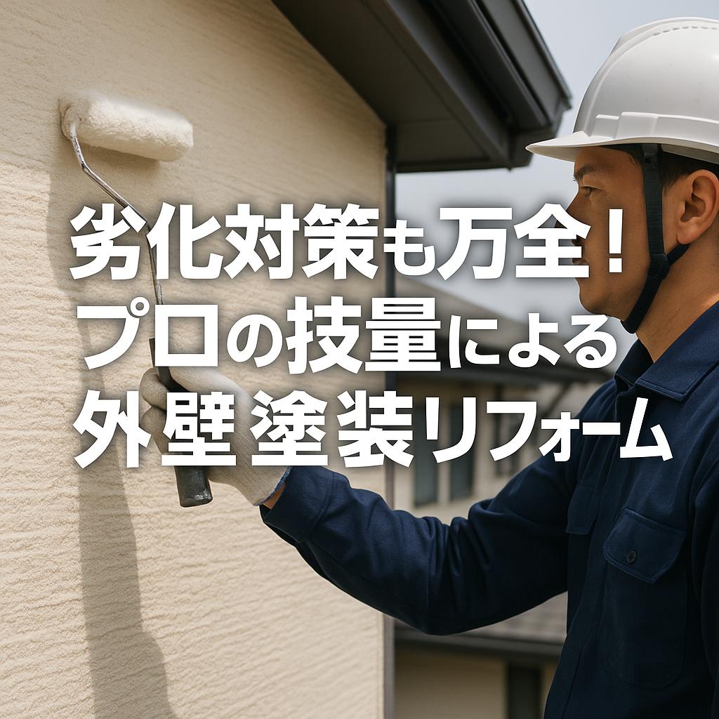 劣化対策も万全！プロの技量による外壁塗装リフォーム