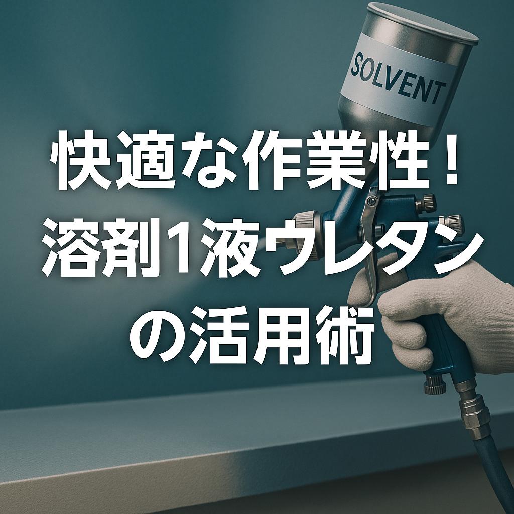 快適な作業性！溶剤1液ウレタンの活用術