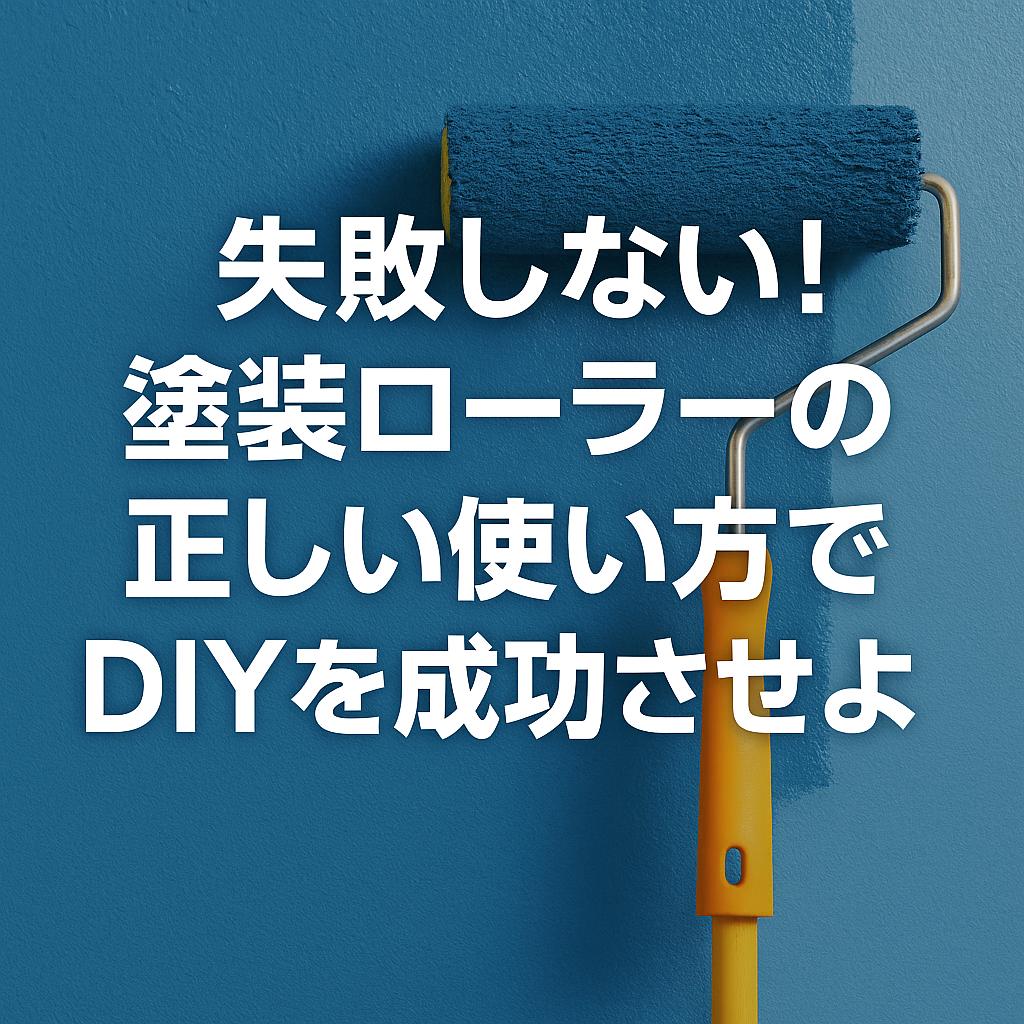 失敗しない！塗装ローラーの正しい使い方でDIYを成功させよう